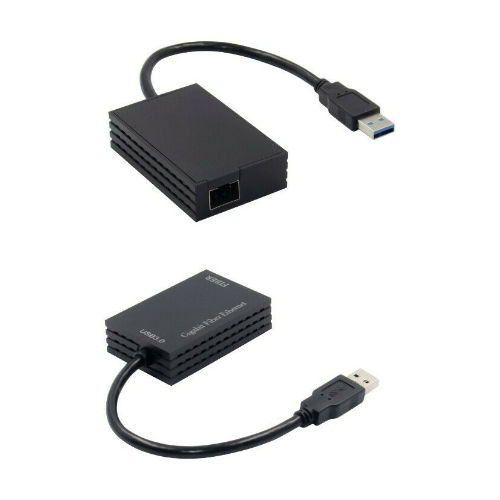 Krysma USB 3.0 to Gigabit SFP+ Ethernet Fiber Optic Converter (RTL8153 Chipset)