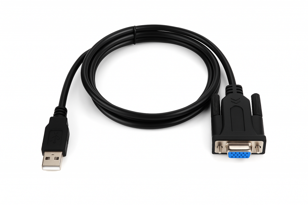 Coiled USB to VGA Adapter Cable